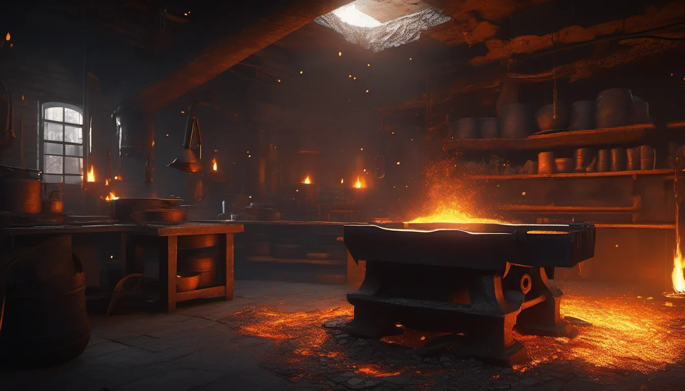 LucidForge Studios — molten forge-lit game-studio key art